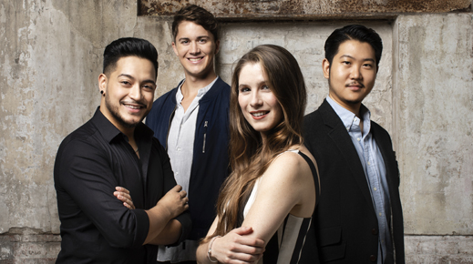 Baritone Kyu Choi, soprano Nia Coleman, tenors Filipe Manu and Joel Williams