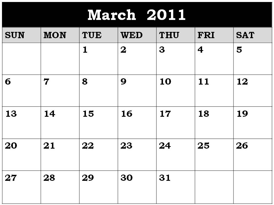 march 2012 printable calendar. PRINTABLE CALENDAR OF MARCH