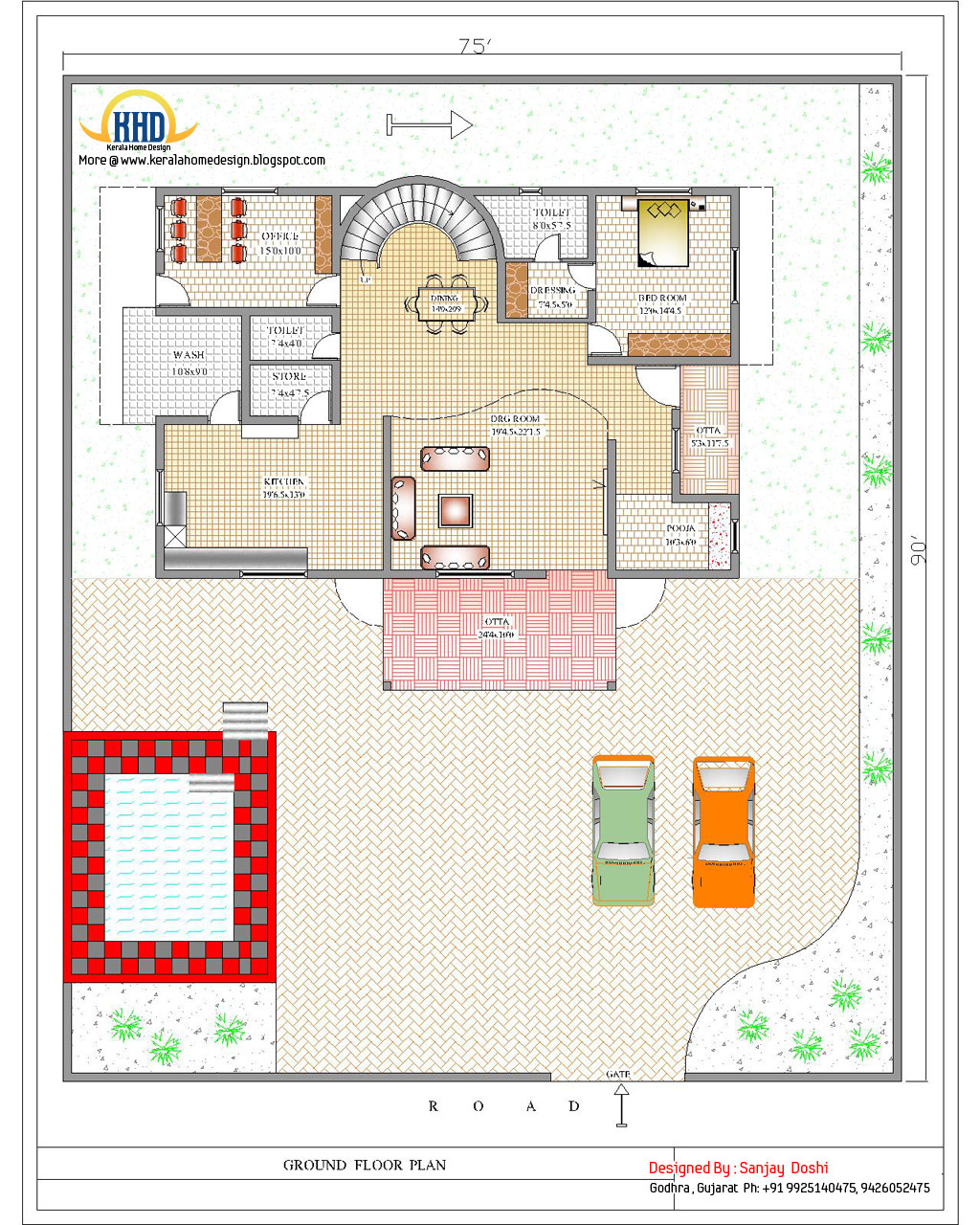  Duplex  House  Plan  and Elevation 4217 Sq  Ft  home  