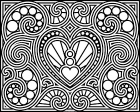 heart coloring page, available in jpg and transparent png formats #Valentine #ColoringPage #Coloring #Hearts