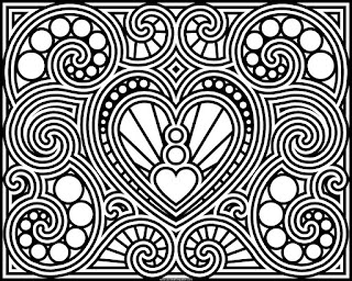 heart coloring page, available in jpg and transparent png formats #Valentine #ColoringPage #Coloring #Hearts