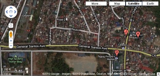 general santos ave map