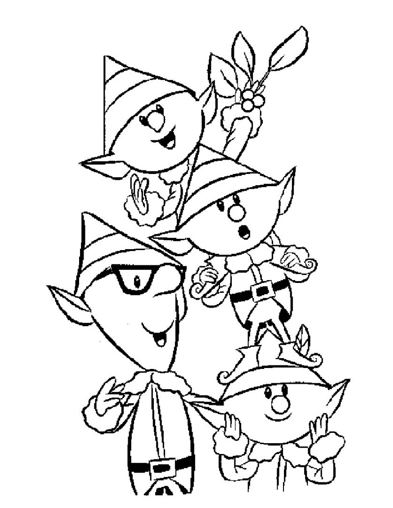 Elves Coloring Pages 8