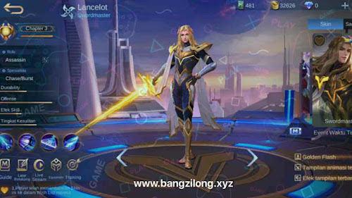 Script Skin Lancelot Hero Swordmaster No Password Patch Terbaru