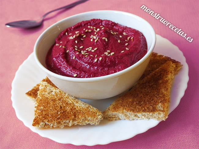 Pate, crema o dip de remolacha