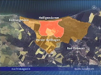 Satellitenbild von Heiligendamm mit eingezeichneter Bannmeile