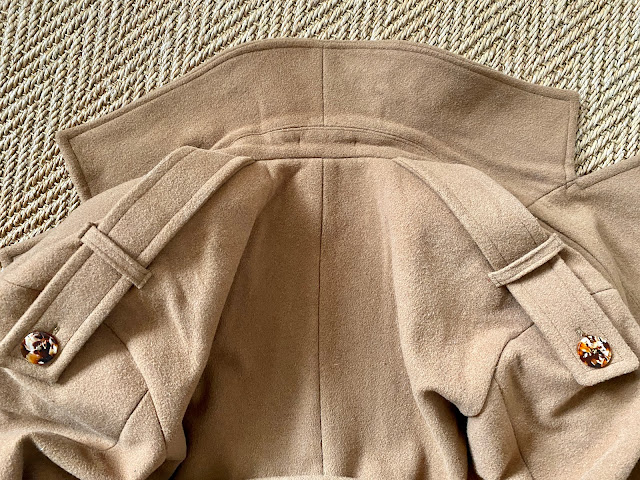 Diary of a Chain Stitcher: Bella Loves Patterns Traveller Coat in Camel Wool Blend Melton from The Fabric Store