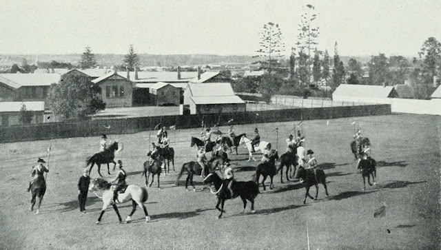 Dancing the Lancers on Horseback - Parramatta c1910