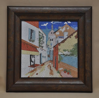 Quadro de porcelana pintado a mão