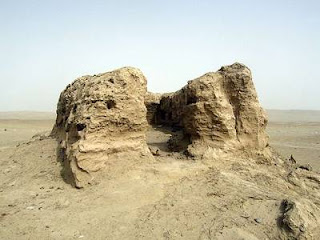 Ruinas de Khotan, desierto de Taklamakán