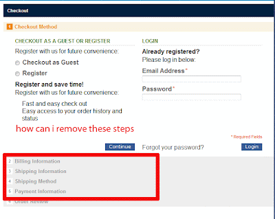 magento how can  remove checkout steps