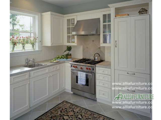  Kitchen  set  warna  putih klasik model utah Allia Furniture