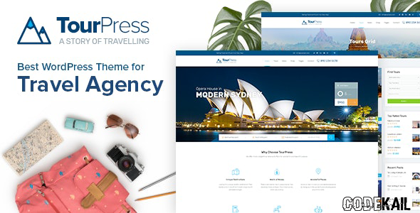 TourPress v1.2.1 nulled – Travel Booking WordPress Theme