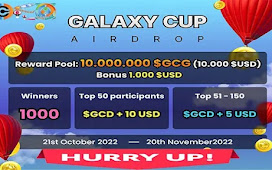 Galaxy Cup Airdrop of $10 USDT in $GCG Token Free