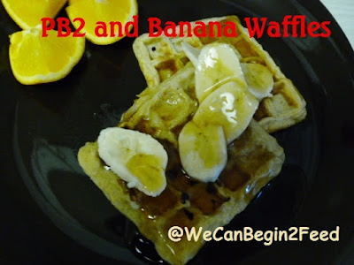 PB2 and Banana Waffles