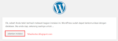 maulnotes.blogspot.com-  Tutorial Lengkap Dan Mudah Instalasi Wordpress Pada Localhost Menggunakan XAMPP