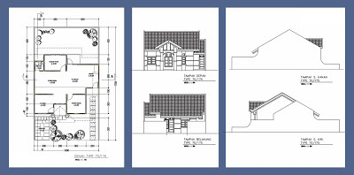 Denah Rumah Type 70 175 Desain Denah Rumah Terbaru  