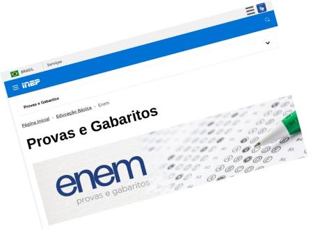 Provas e Gabaritos do ENEM