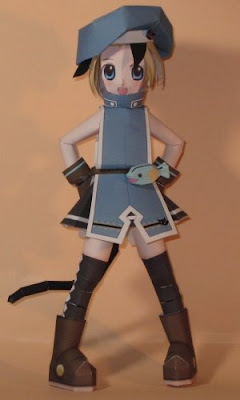 Anime Papercraft - Cafetera Catgirl