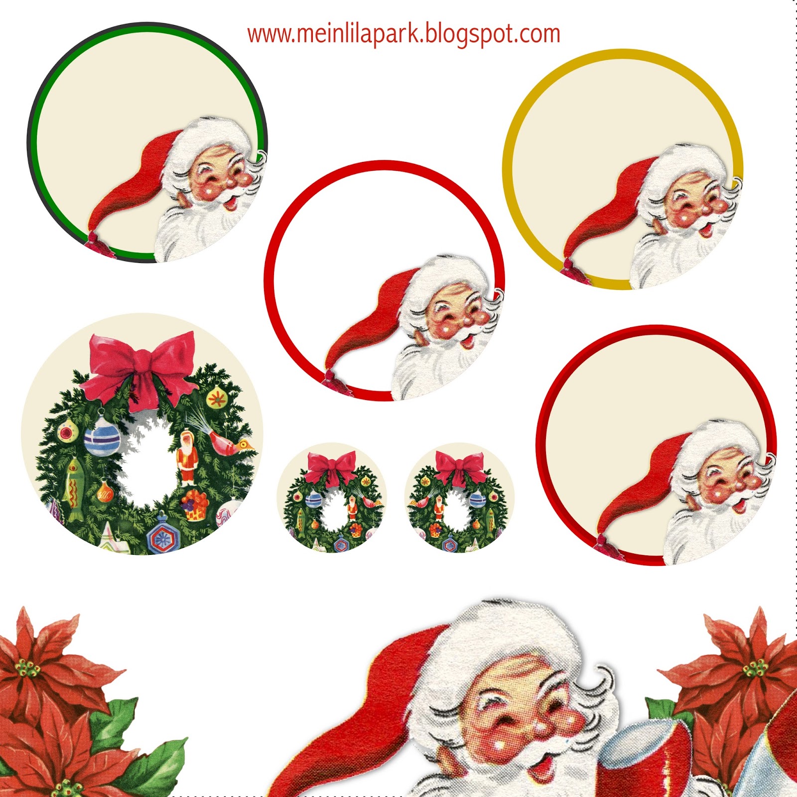 Free printable Christmas clip art - ausdruckbare Weichnachts-Clipart ...