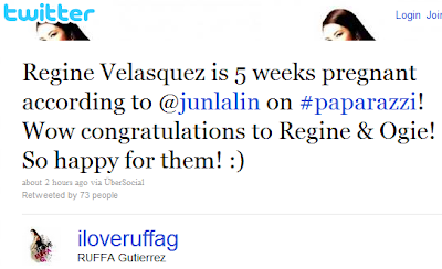 Regine Velasquez pregnant