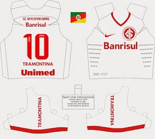 papercraft jersey replica internacional 2012