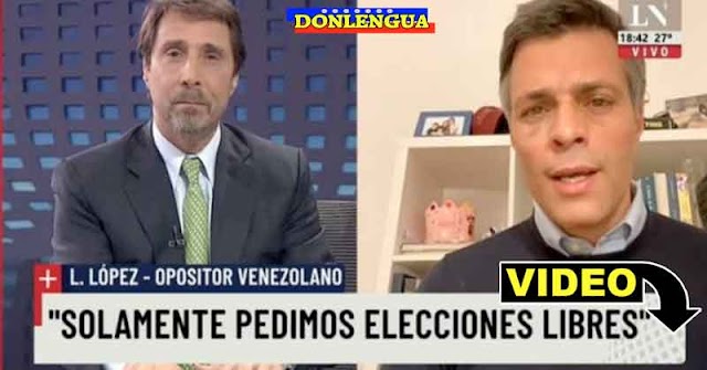 Leopoldo López ratifica en un programa de España que solo quiere Elecciones en Venezuela