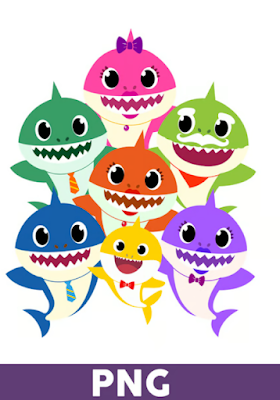 Baby Shark Family Png
