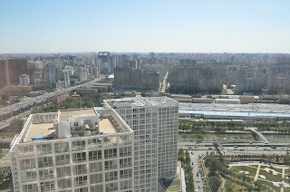 Beijing skyline looking south from Yintai Center in CBD