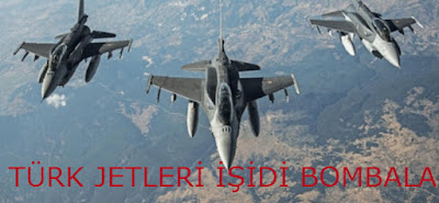 işid mevzisi bombardıman