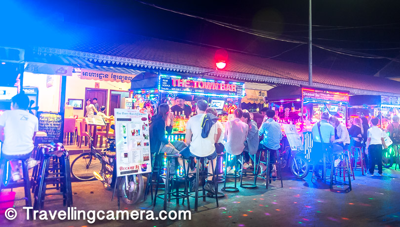 These small bike-driven streets-side mini bars were really cool. Since Cambodian people are generally nice, sitting here and sipping on a drink would be a calming experience.
