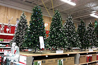 Home depot christmas trees