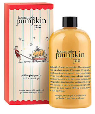 Philosophy, Philosophy Homemade Pumpkin Pie Shampoo Shower Gel Bubble Bath, body wash, 3-in-1, Thanksgiving scents, pumpkin beauty products