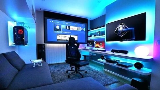 bedroom gaming room design