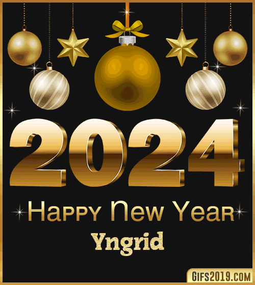 Happy New Year 2024 gif Yngrid