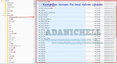 Kumpulan Nvram Fix Imei Advan Update