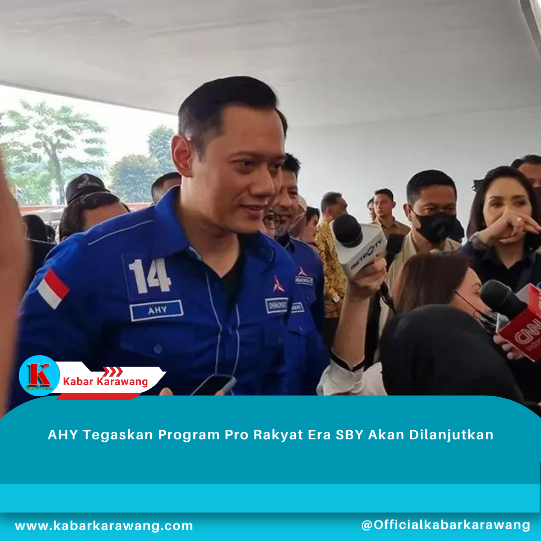 AHY Tegaskan Program Pro Rakyat Era SBY Akan Dilanjutkan