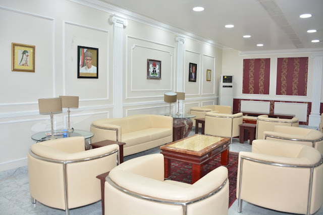 Bashir Ahmad says Buhari is working as he shares pics of renovated Airport lounge