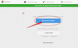 Cara membuat tema google chrome