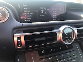 Infotainment and HVAC in 2020 Lexus RC-F