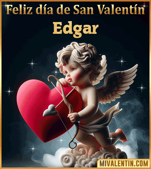 Gif de cupido feliz día de San Valentin Edgar