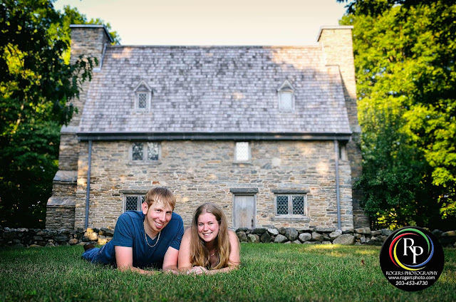 Engagement image from a shoot at the Henry Whitfield House by Edmund R. Rogers III of Rogers Photography in Guilford, CT