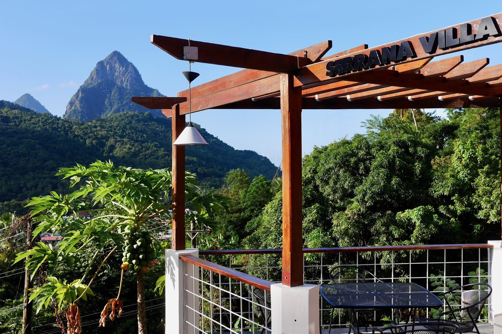 The best airbnb in the world looking onto the Piton Mountains, Soufrière, Saint Lucia, review by www.CalMcTravels.com, Cal McTravels