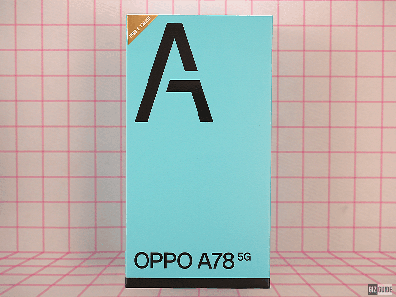 OPPO A78 5G review box