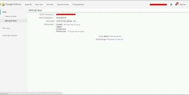 Jual Akun Google Adsense BUG Juni 2016 Non-Hosted