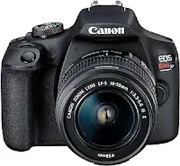 Canon EOS Rebel T7 Cámara DSLR con lente de 18-55mm | Wi-Fi integrado | Sensor CMOS de 24.1 MP | Procesador de imagen DIGIC 4+ y videos Full HD