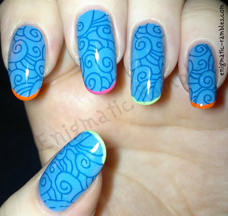 Ocean-Waves-Neon-Stamped-Nail-Craze-02