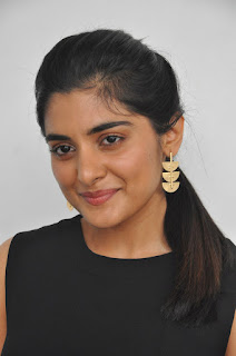 Nivetha Thomas In Black Dress At 118 Movie Interview