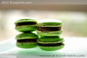 Macarons de té verde (y piña)