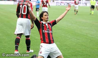 Foto  Selebrasi Gol Terakhir dan Perpisahan Inzaghi Untuk Milan